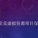 小淘2022年淘宝卖拟虚‬资源项目姆保‬级教程，适合新手的长期项目