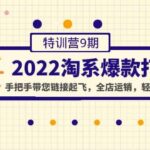 2022淘系爆款打造特训营9期：手把手带您链接起飞，全店运销，轻松出爆款