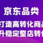 京东电商品类定制培训课程，打造高转化商品提升稳定整店转化率