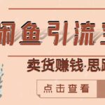 闲鱼引流宝妈粉 卖货赚钱一个月收益30000 （实操视频教程）