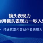 镜头表现力：带你用镜头表现力一秒入戏，打通真正内容创作者表现力