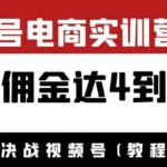 外面收费1900×视频号电商实训营2.0：实测佣金达4到61万（教程 工具）