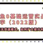 闲鱼0基础运营实战教学（2022版）了解无货源模式，如何扩大提升利润