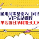 闲鱼电商零基础入门到进阶VIP实战课程