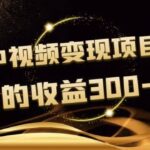 黄岛主《抖音中视频变现项目孵化》单天的收益300-500 操作简单粗暴