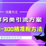 外面收费888元的QQ群另类引流方案：日200~300精准粉方法