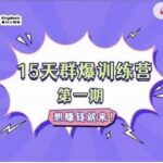 金抖云Peter《15天群爆训练营》，破解抖音玄学，群爆心法，起号方式