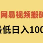 2022网易视频搬砖赚钱，日收益120（视频教程 文档）