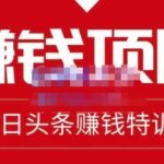 懒人领域·今日头条项目玩法，头条中视频项目，单号收益在50—500可批量