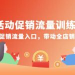 活动促销流量训练营：抢占促销流量入口，带动全店销量暴涨