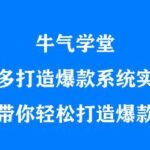 牛气学堂拼多多打造爆款系统实战课，老陶带你轻松打造爆款