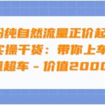 0粉纯自然流量正价起号基地实操干货：带你上车实现弯道超车 – 价值2000元