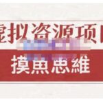 摸鱼思维·虚拟资源掘金课，虚拟资源的全套玩法 价值1880元