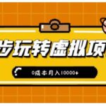 新手小白只需5步，即可玩转虚拟项目，0成本月入10000 【视频课程】