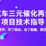 汽车三元催化再生项目技术指导，简单易学，学了就会，会了能赚，很好赚！