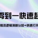 从零到一快速起号：平台底层推流逻辑清晰认知 快速打开直播推荐