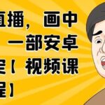 无绿布直播，画中画直播，一部安卓手机搞定【视频课程】