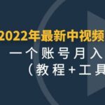 2022年最新中视频变现最稳最长期的项目（教程 工具）