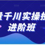 巨量千川实操投放进阶班，投放策略、方案，复盘模型和数据异常全套解决方法