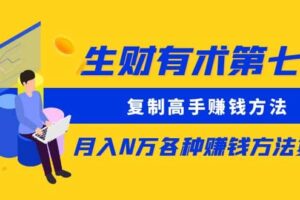 复制高手赚钱方法 月入N万各种赚钱方法复盘（更新到0430）