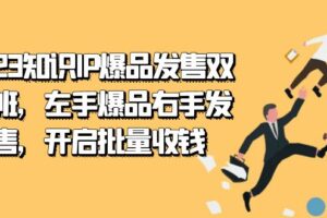 2023知识IP-爆品发售双 阶班，左手爆品右手发售，开启批量收钱