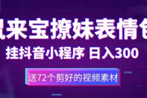 鼠来宝撩妹表情包，通过抖音小程序变现，日入300 （包含72个动画视频素材）