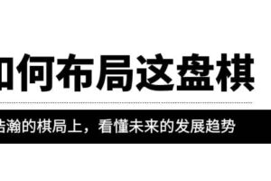 某公众号付费文章《如何布局这盘棋》在浩瀚的棋局上，看懂未来的发展趋势