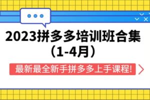 2023拼多多培训班合集（1-4月），最新最全新手拼多多上手课程!