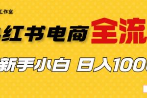 外面收费4988的小红书无货源电商从0-1全流程，日入1000＋