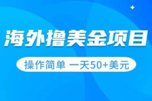 撸美金项目 无门槛  操作简单 小白一天50 美刀